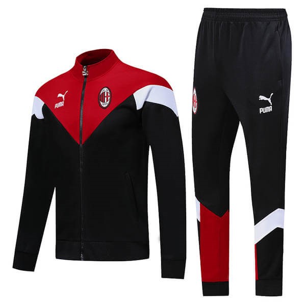 Chandal AC Milan 2019 2020 Rojo Negro Blanco